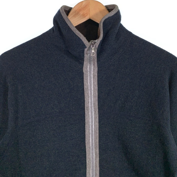 FilMelange フィルメランジェ GERRY3 圧縮ウール ジップアップジャケット  ネイビー グレー 日本製 Size 3 福生店