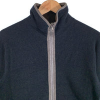 FilMelange フィルメランジェ GERRY3 圧縮ウール ジップアップジャケット  ネイビー グレー 日本製 Size 3 福生店