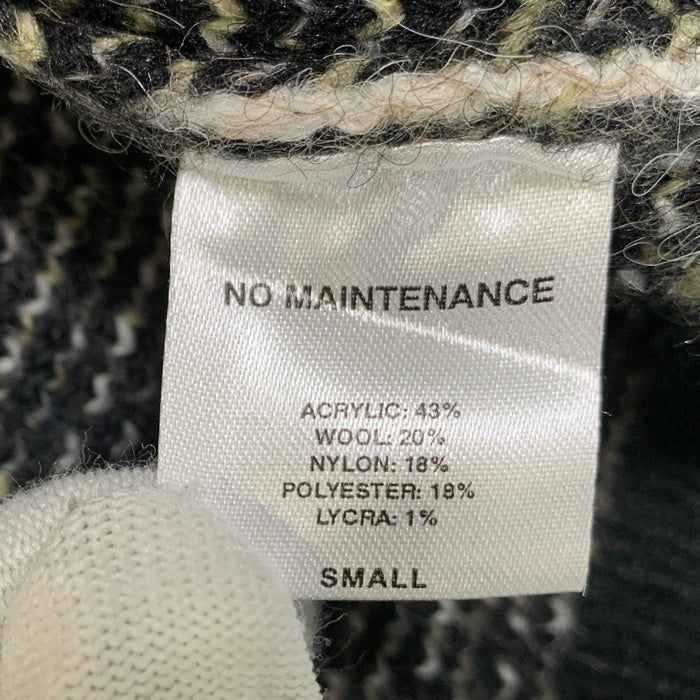 NO MAINTENANCE ノーメンテナンス アクリル ウール ニットカーディガン ブラック Size S 福生店