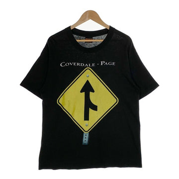 90's COVERDALE PAGE カヴァーデイルペイジ JAPAN TOUR 1993 プリントTシャツ ブラック BROCKUM Size L 福生店