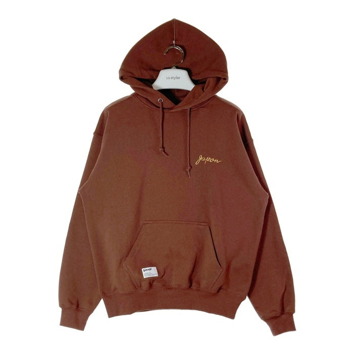 Schott ショット 782-4231004 EMB. CHERRY BLOSSOM JAPAN EAGLE HOODED SWEAT チェリーブロッサム ジャパンイーグル パーカー ブラウン sizeS 瑞穂店