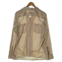 60's ARROW アロー ポリコットン オープンカラーシャツ 長袖 ベージュ USA製 Size M 福生店