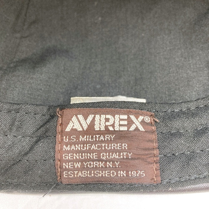 AVIREX アヴィレックス 06129142 フェイクレザー ハンチング ブラック size57cm-59cm 瑞穂店