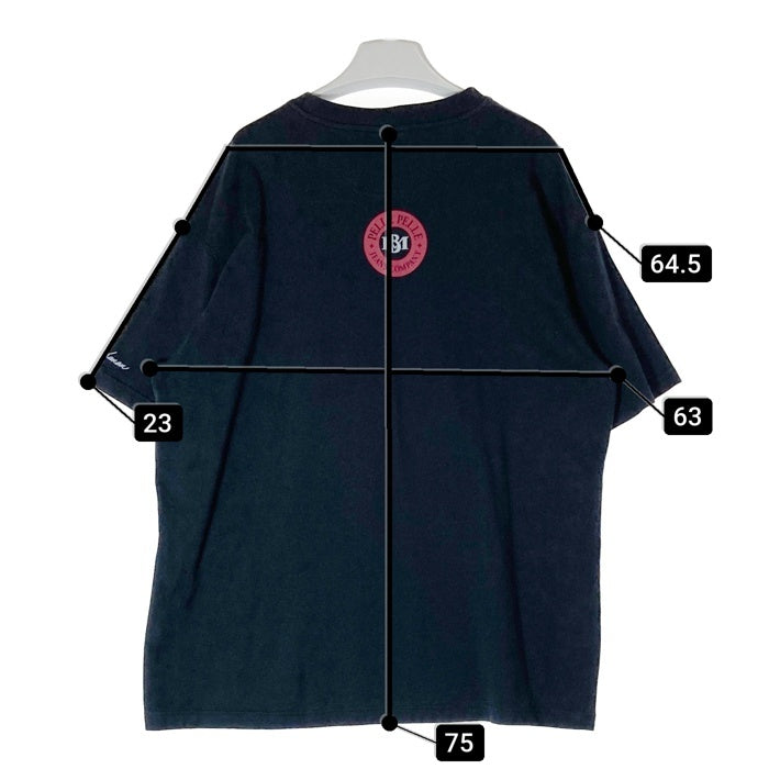 PELLE PELLE ペレペレ MARC BUCHANAN マークブキャナン ラバーロゴ Tシャツ ブラック sizeXL 瑞穂店