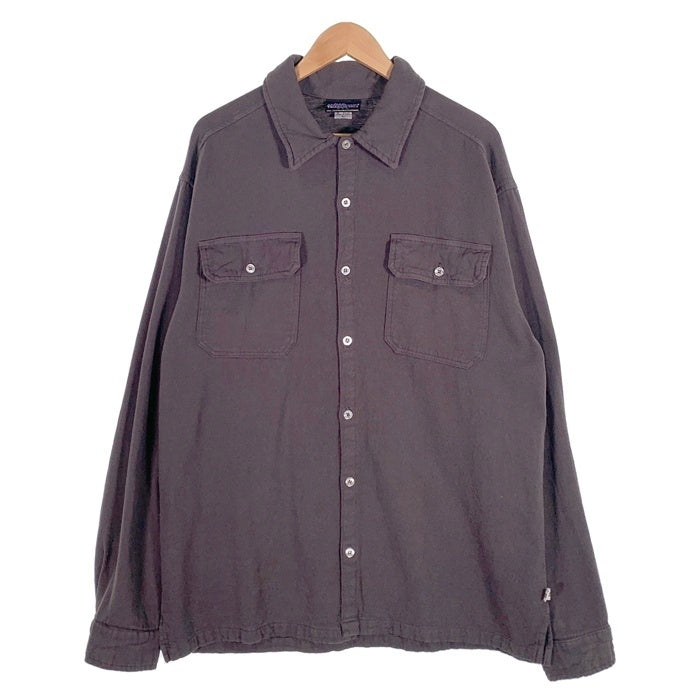90's THOUSAND MILE サウザンドマイル コットンシャツ チャコールグレー USA製 Size L 福生店
