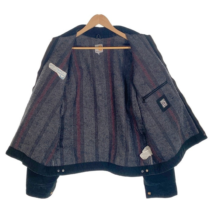 Carhartt カーハート ダック デトロイトジャケット 企業刺繡 ブランケットライナー ブラック 125周年 USA製 J001 Size XL-R 福生店