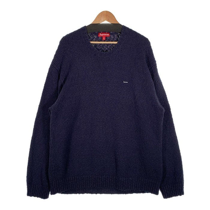 SUPREME シュプリーム 24SS Boucle Small Box Sweater ブークレスモールボックスセーター ネイビー コットン Size XL 福生店