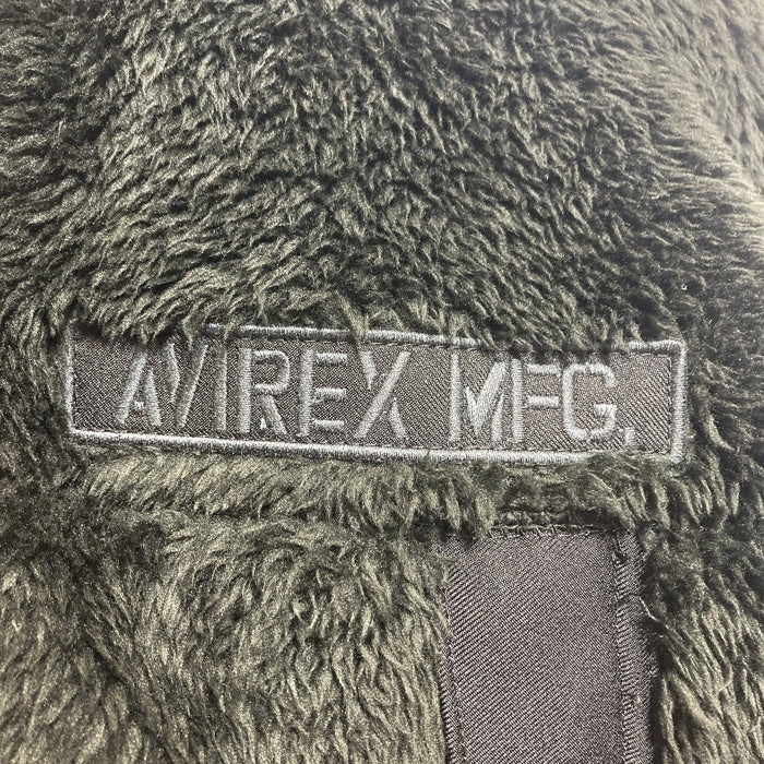 AVIREX アヴィレックス 6193481 ロングパイル コンバット フリースジャケット ブラック sizeM 瑞穂店
