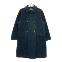 SPORTMAX スポーツマックス マックスマーラ ダブルボタンコート ウールXアンゴラ ダークグレー size38 瑞穂店