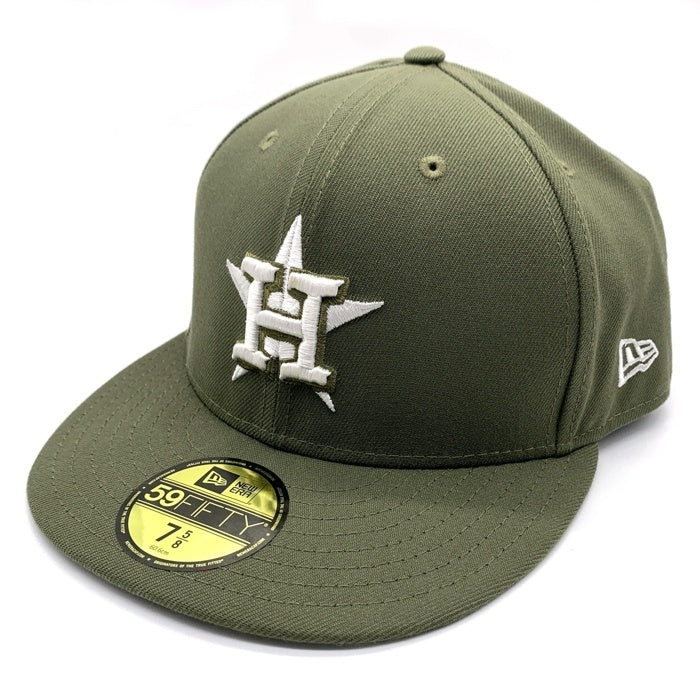 NEWERA ニューエラ HOUSTON ASTROS ヒューストンアストロズ 59FIFTY ベースボールキャップ オリーブ Size 7 5/8 (60.6cm) 福生店