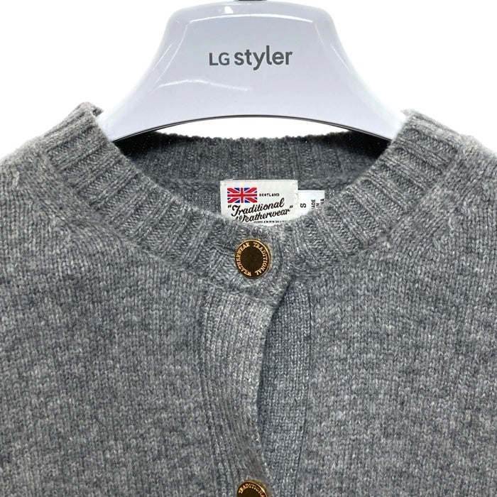Traditional Weatherwear トラディショナルウェザーウェア L242THKCD0315EQ クルーネックカーディガン ウール LUDLOW ラドロウ グレー sizeS 瑞穂店