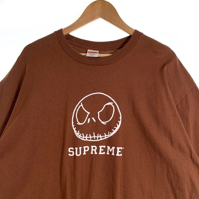 SUPREME シュプリーム 23AW Skeleton Tee スケルトン プリントTシャツ ナイトメアビフォアクリスマス ブラウン Size XXL 福生店