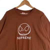 SUPREME シュプリーム 23AW Skeleton Tee スケルトン プリントTシャツ ナイトメアビフォアクリスマス ブラウン Size XXL 福生店