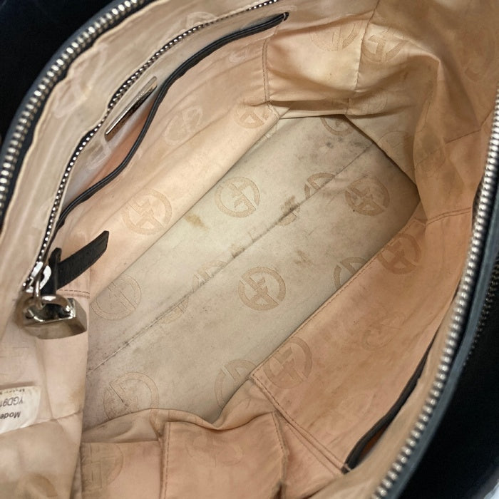 GIORGIO ARMANI ジョルジオアルマーニ レザー トートバッグ ブラック 瑞穂店