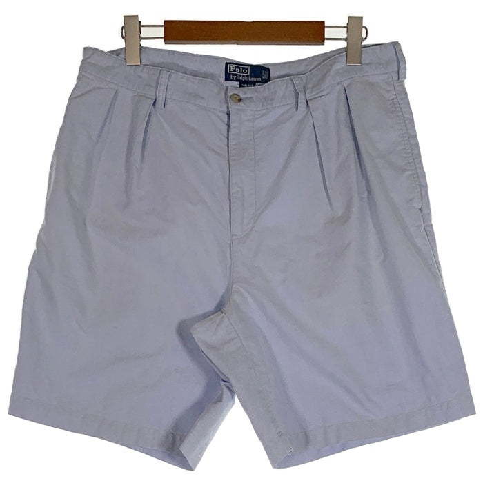 Polo by Ralph Lauren ポロラルフローレン TYLER SHORT タイラーショーツ オックスフォード 2タックショートパンツ ライトブルー Size 38 福生店