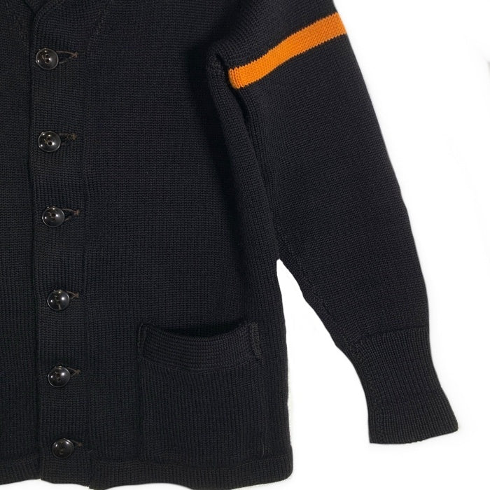 30's JACK FROST WOOLEN WEAR ジャックフロスト ウォーレンウエア ショールカラー カーディガン ウール ブラック Size S相当 福生店