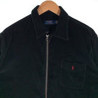 POLO RALPH LAUREN ポロ ラルフローレン Full Zip Over Shirt ジップアップ コーデュロイジャケット ブラック Size L 福生店