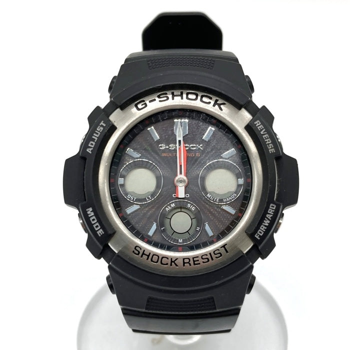 CASIO カシオ G-SHOCK タフソーラー マルチバンド6 デジアナ クォーツ腕時計 ブラック AWG-M100 瑞穂店