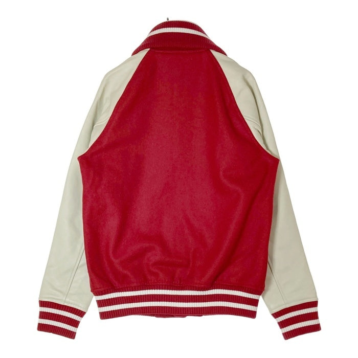 glamb グラム ドンキーカラー レザー ウールスタジャン レッド GB17AT/JKT10 Size 4 瑞穂店