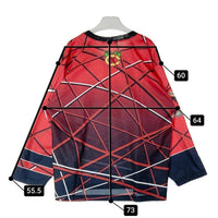 NIKE ナイキ S6-08-11-FSA カゴ ブラックホークス CCM ゲームシャツ レッド sizeL 瑞穂店