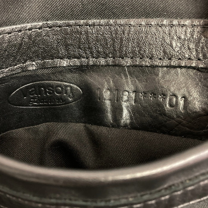 VANSON バンソン TJV USA製 胸ワッペン レザー チームジャケット ブラック size42 瑞穂店