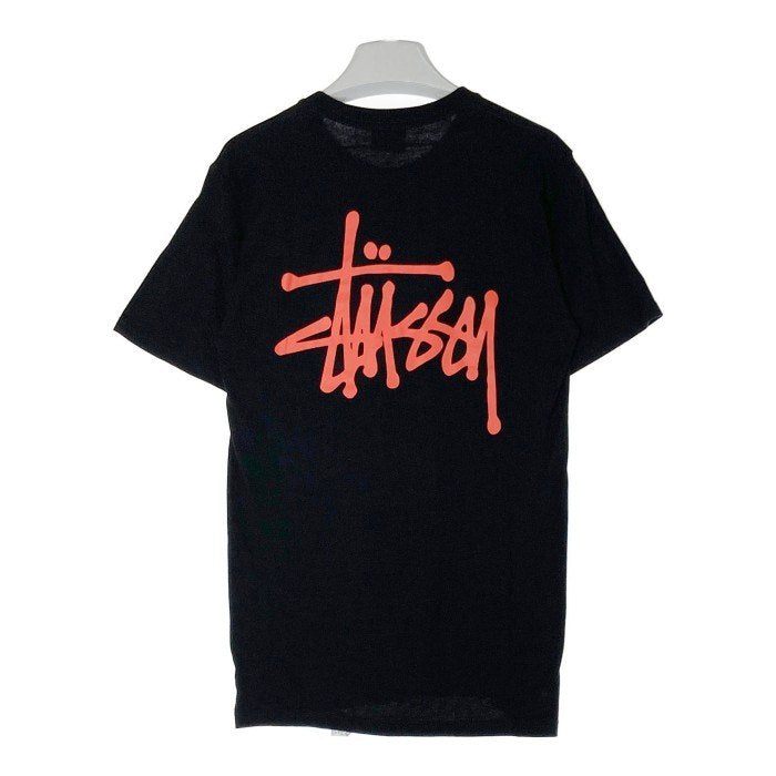 STUSSY ステューシー ロゴ 両面プリント Tシャツ ブラック sizeS 瑞穂店