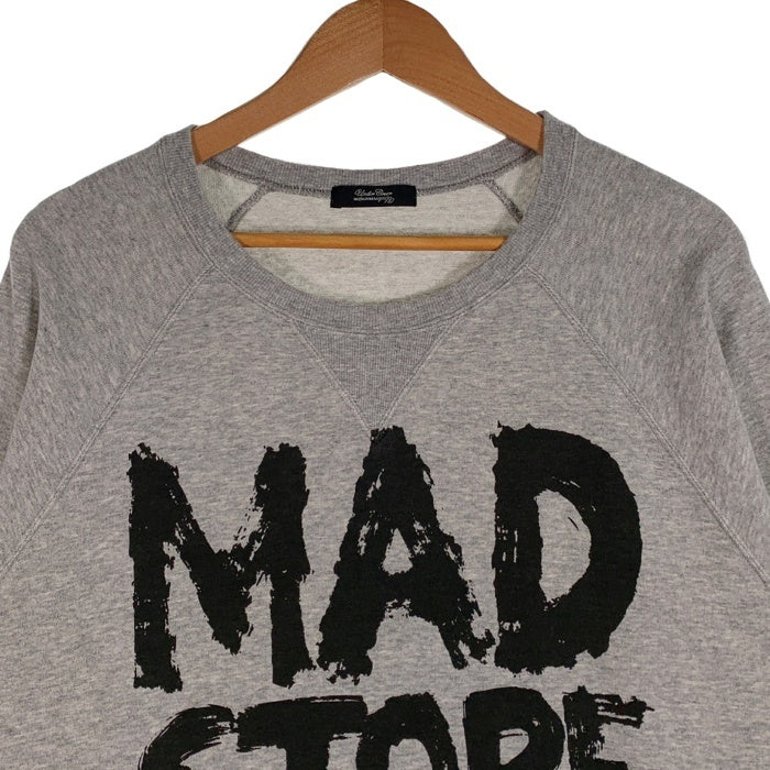 UNDERCOVER アンダーカバー 17SS MAD STORE プリント スウェットトレーナー 半袖 グレー 切りっぱなし UCS9802 Size 2 福生店