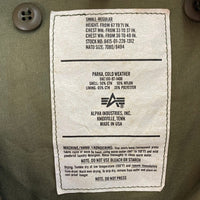 ALPHA INDUSTRIES アルファインダストリーズ USA製 ECWCSパーカー ウッドランド グリーン sizeS-R 瑞穂店