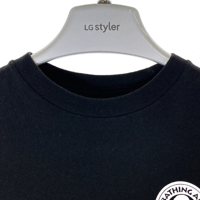 A BATHING APE アベイシングエイプ STUSSY ステューシー 30周年記念 マルチアイコン Tシャツ ブラック sizeL 瑞穂店