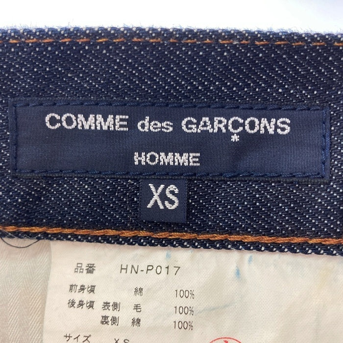 COMME des GARCONS HOMME コムデギャルソンオム HN-P017 AD2014 ドッキングデニムパンツ ネイビー sizeXS 瑞穂店