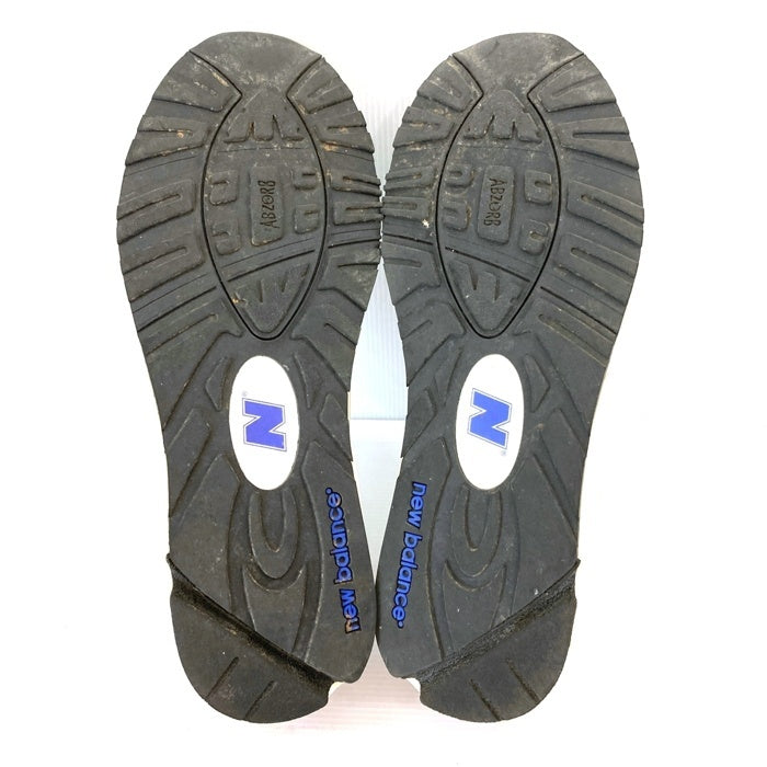 new balance ニューバランス M990WB2 レザー メッシュ ローカットスニーカー ホワイト ブルー USA製 Size 27.5cm 瑞穂店