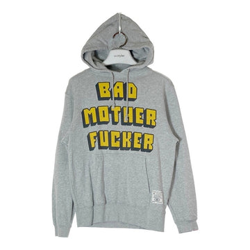 HOLLYWOOD REBELS ハリウッドレベルズ BAD MOTHER FUCKER プリント パーカー グレー sizeS 瑞穂店
