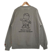 EXAMPLE エグザンプル BB BEAR CREWNECK  クルーネック スウェットトレーナー グレー Size XL 福生店
