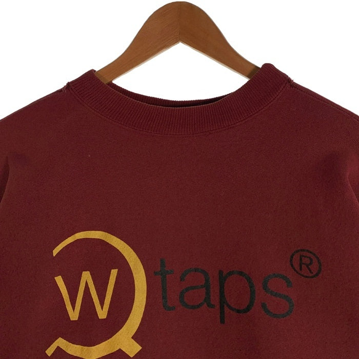 NEIGHBORHOOD ネイバーフッド オールド WTAPS プリント スウェットトレーナー ボルドー USA製 Size M 福生店