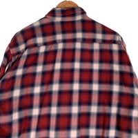 Rags McGREGOR ラグスマックレガー OMBRE CHECK SHIRTS 長袖 オンブレチェックシャツ コットン レッド 211176605 Size S 福生店