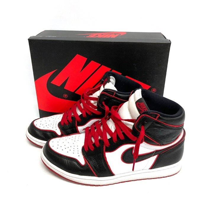 NIKE ナイキ スニーカー 555088-062 AIR JORDAN 1 RETRO HIGH OG エアジョーダン1 レトロ ハイ ブラッドライン  ブラック/レッド size27.5cm 瑞穂店