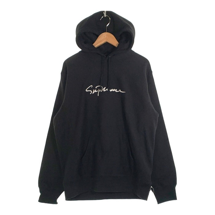 SUPREME シュプリーム 18AW Classic Script Hooded Sweatshirt プルオーバー フーディー パーカー ブラック Size L 福生店
