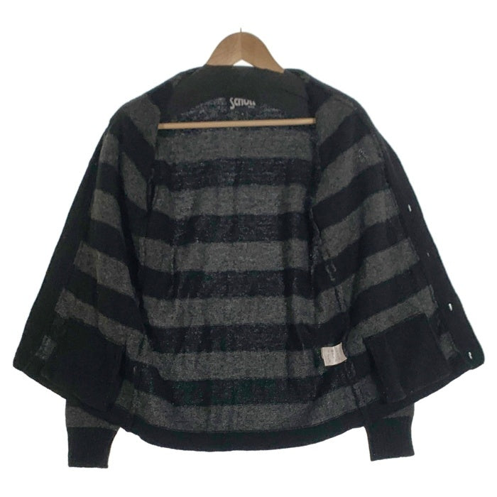 Schott ショット Cardigan カーディガン ブラック グレー 3144011 Size S 福生店