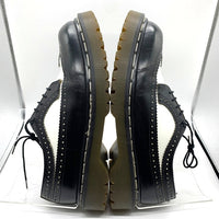 Dr.Martens ドクターマーチン ウィングチップ レザーシューズ ブラック ホワイト イングランド製 3989/34 Size UK 8 (約27cm) 福生店
