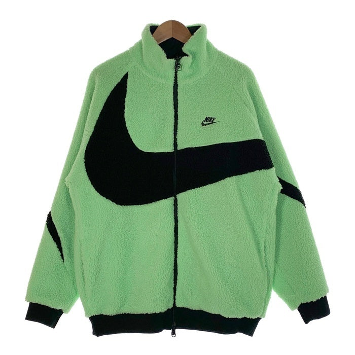 NIKE ナイキ VM SWOOSH FULL ZIP JACKET リバーシブル ボアフリースジャケット ナイロン ネオングリーン ブラック BQ6546-350 Size XL 福生店