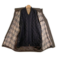 BURBERRY LONDON バーバリーロンドン コットン ポリエステル ハーフコート カーキ キルティングライナー付 BBN05-116-76 Size LL 福生店