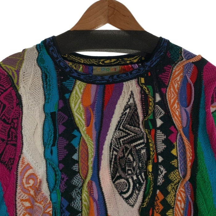 COOGI クージー 3Dニット コットンセーター 短丈 オーストラリア製 レディース Size M 福生店