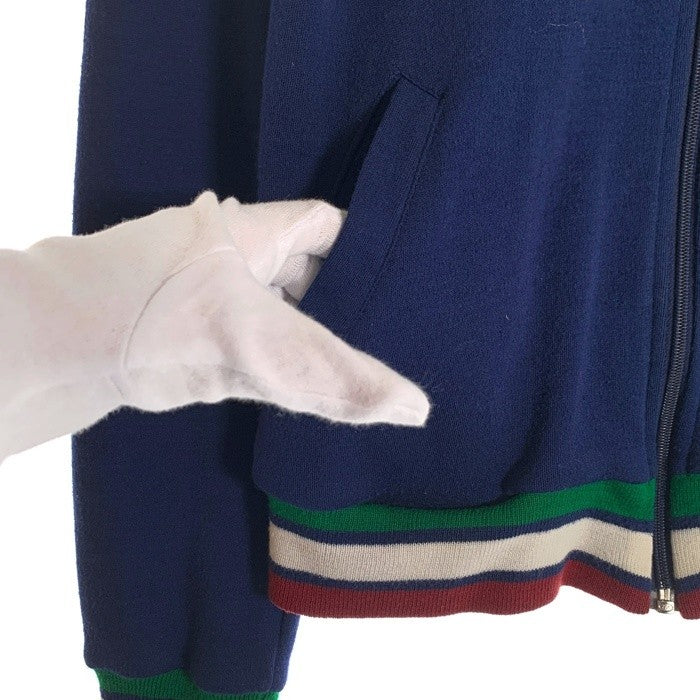 50's 60's Press-Gard ELDERADO アクリルニット ジップアップ トラックジャケット ネイビー Size XL(18-20) 福生店