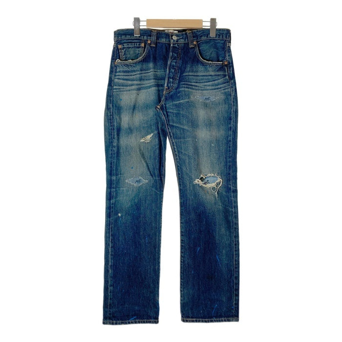 STUSSY ステューシー × Levi's リーバイス 501 Repair Damage Denim Pants リペア ダメージ デニムパンツ インディゴ sizeW34 瑞穂店