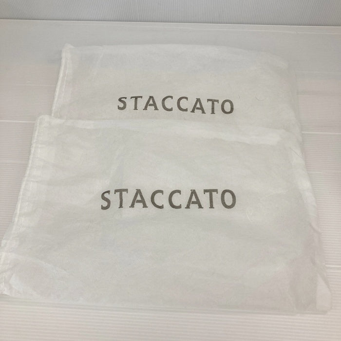 STACCATO スタッカート ツイストレザーフラットサンダル カーキ Size23.5 瑞穂店