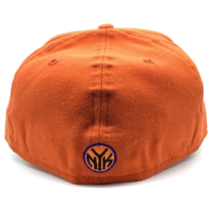 90's New Era ニューエラ NBA ニューヨーク・ニックス 注音符号 59FIFTY ベースボールキャップ オレンジ ウール USA製 Size 7 3/8 (58.7cm) 福生店
