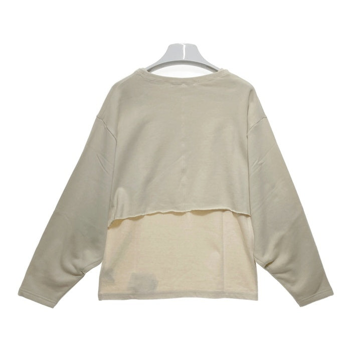 ETRE TOKYO エトレトウキョウ スリットスリーブ2ピーススウェット アイボリー Size F 瑞穂店