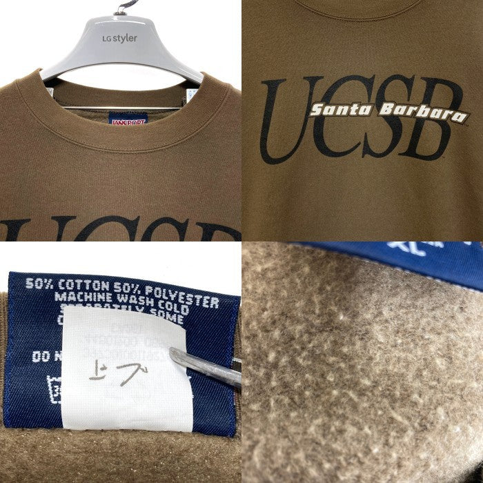 JANSPORT ジャンスポーツ USA製 UCSB Santa Barbara スウェットトレーナー ブラウン sizeXL 瑞穂店