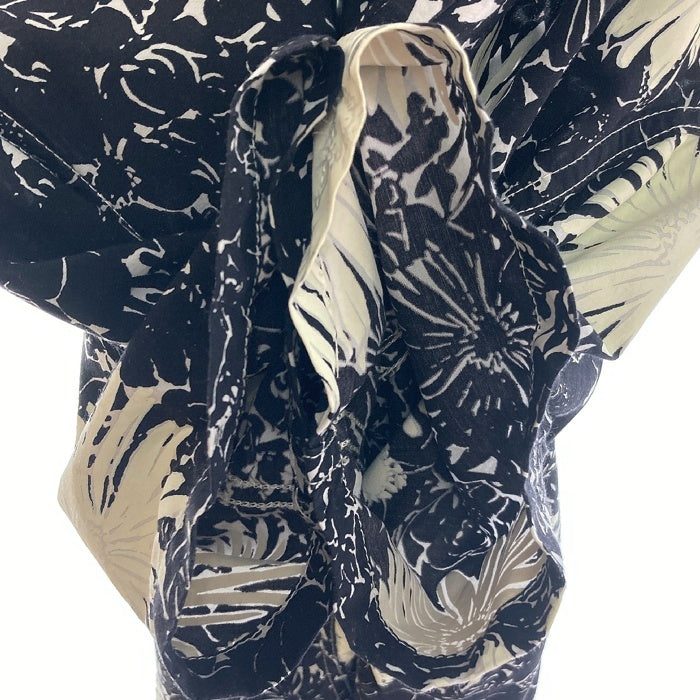 JUNYA WATANABE COMME des GARCONS MAN ジュンヤワタナベ コムデギャルソンマン WS-B016 AD2016 キュプラ×レーヨン 猫目ボタン オープンカラー アロハシャツ ブラック sizeXS 瑞穂店