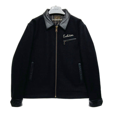 T.F.O.A クローズ 武装戦線 ウール レザー スポーツジャケット ブラック Size L 瑞穂店